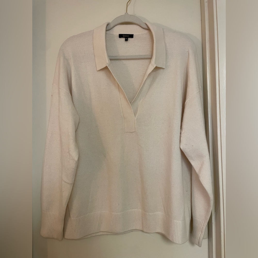 Quince Cream Cashmere Sweater
